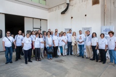 Η Πρέσβυς Καλής Θελήσεως της UNESCO, κυρία Μαριάννα Β. Βαρδινογιάννη, ο Πρόεδρος της ΚΕΔΕ κύριος Γιώργος Πατούλης, ο Διοικητής του Νοσοκομείου Παίδων «Η Αγία Σοφία» κύριος Εμμανουήλ Παπασάββας, ο Διευθυντής του Φιλανθρωπικού Οργανισμού «ΑΠΟΣΤΟΛΗ» κύριος Κωνσταντίνος Δήμτσας, γιατροί και νοσηλευτές του Νοσοκομείου Παίδων «Η Αγία Σοφία» και εθελόντριες από τον Φιλανθρωπικό Οργανισμό «ΑΠΟΣΤΟΛΗ»