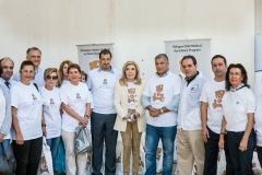 Η Πρέσβυς Καλής Θελήσεως της UNESCO, κυρία Μαριάννα Β. Βαρδινογιάννη, ο Πρόεδρος της ΚΕΔΕ κύριος Γιώργος Πατούλης, ο Διοικητής του Νοσοκομείου Παίδων «Η Αγία Σοφία» κύριος Εμμανουήλ Παπασάββας, ο Διευθυντής του Φιλανθρωπικού Οργανισμού «ΑΠΟΣΤΟΛΗ» κύριος Κωνσταντίνος Δήμτσας, ο Δήμαρχος Γαλατσίου, κύριος Γιώργος Μαρκόπουλος, γιατροί και νοσηλευτές του Νοσοκομείου Παίδων «Η Αγία Σοφία» και εθελόντριες από τον Φιλανθρωπικό Οργανισμό «ΑΠΟΣΤΟΛΗ»