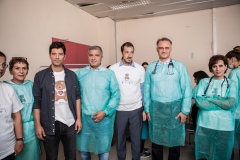 Σάκης Ρουβάς, Γιώργος Πατούλης, Εμμανουήλ Παπασάββας, Αθανάσιος Μίχος, επίκουρος καθηγητής Παιδιατρικής- Λοιμωξιολογίας, Ναταλία Ιωακειμίδου, παιδίατρος