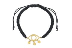 Επίχρυσο Βραχιόλι Macrame Γούρι 2022