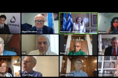 Οι συμμετέχοντες στην τελετή έναρξης του τριήμερου συνεδρίου