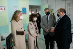 Στιγμιότυπα από την ξενάγηση στους χώρους των Δομών