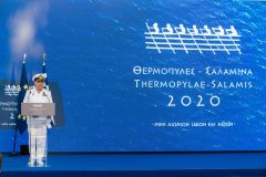 Ο ΑΓΕΝ Αντιναύαρχος Στυλιανός Πετράκης κατά τη διάρκεια της ομιλίας του
