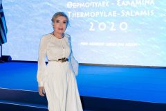 Η Πρόεδρος της τιμητικής κοσμητείας του Επετειακού Έτους ‘’Θερμοπύλες – Σαλαμίνα 2020’’ κυρία Μαριάννα Β. Βαρδινογιάννη