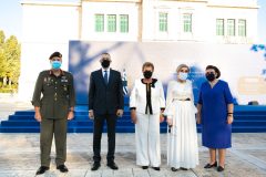 ΑΓΕΣ Χαράλαμπος Λαλούσης, Υφυπουργός Εθνικής Άμυνας Αλκιβιάδης Στεφανής, Άντρη Αναστασιάδη, Μαριάννα Β. Βαρδινογιάννη, Υπ. Πολιτισμού Λίνα Μενδώνη