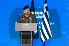 Ο ΑΓΕΣ Χαράλαμπος Λαλούσης κατά τη διάρκεια της ομιλίας του