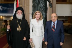 Μακαριώτατος Πατριάρχης Αλεξάνδρειας και Πάσης Αφρικής Θεόδωρος Β,  Μαριάννα Β. Βαρδινογιάννη,  Mostafa El Feki