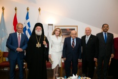 Πρέσβης Νίκος Γαριλίδης, Μακαριώτατος Πατριάρχης Αλεξάνδρειας και Πάσης Αφρικής Θεόδωρος Β, Μαριάννα Β. Βαρδινογιάννη,  Mostafa El Feki, Χρήστος Ζαρεφός, Alla Ramadan