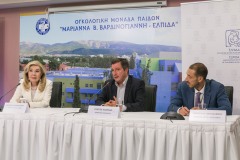 Στιγμιότυπο από την εκδήλωση.  Μαριάννα Β. Βαρδινογιάννη, Γιώργος Καμίνης, Μανώλης Παπασάββας