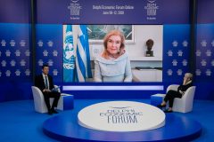 THERMOPYLAE AND SALAMIS: THE TRIUMPH OF WILL - Marianna V. Vardinoyannis, Goodwill Ambassador, UNESCO, Greece Rector Hélène Ahrweiler, President, Administration Council, European Cultural Centre of Delphi, Greece Chair: Antonis Sroiter, Anchorman, Alpha TV, Greece