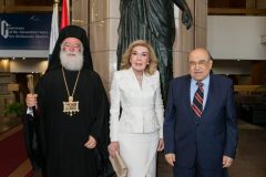 Μακαριώτατος Πατριάρχης Αλεξάνδρειας και Πάσης Αφρικής κ. Θεόδωρος Β,  Μαριάννα Β. Βαρδινογιάννη, Mostafa El Feki , Οκτώβριος 2019