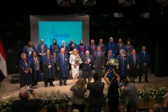 Η Μαριάννα Β. Βαρδινογιάννη με σπουδαστές του Κέντρου Ελληνιστικών Σπουδών , Οκτώβριος 2019