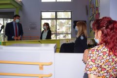 Στιγμιότυπο από την επίσκεψη του Υπουργού Υγείας