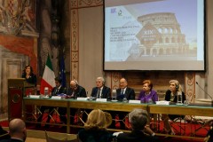 Η Πρόεδρος της Ιταλικής Γερουσίας Maria Elisabetta Casellati κατά την διάρκεια της ομιλίας της