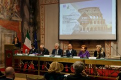 Η Πρόεδρος της Ιταλικής Γερουσίας Maria Elisabetta Casellati κατά την διάρκεια της ομιλίας της