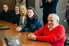 Από δεξιά: Ο Πρόεδρος της Ελληνικής Παραολυμπιακής Επιτροπής κύριος Γιώργος Φουντουλάκης , η κυρία Άλκηστις Σταματοπούλου - Γκιάτη, η κυρία Ιωάννα Παδιώτη, η κυρία Φυλλίτσα Στεφανή, ο κύριος Νίκος Φελεμέγκας
