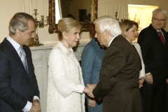 Η Μαριάννα Β. Βαρδινογιάννη με τον Πρόεδρο της Δημοκρατίας