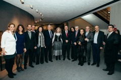Η Μαριάννα Β. Βαρδινογιάννη με μέλη των Διευθύνσεων του Κολλεγίου Αθηνών και Ψυχικού