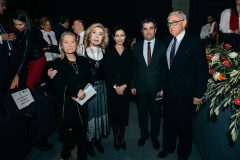 Eia Jackson, Μαριάννα Β. Βαρδινογιάννη, ο Πρέσβης της Γεωργίας κύριος Ioseb Nanobashvili με την σύζυγό του και ο Richard Jackson